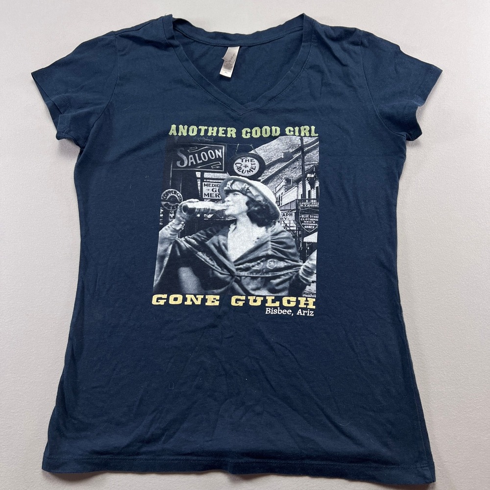 Next Level Apparel T Shirt Womens XL Blue Another Good Girl Gone Gulch Graphic